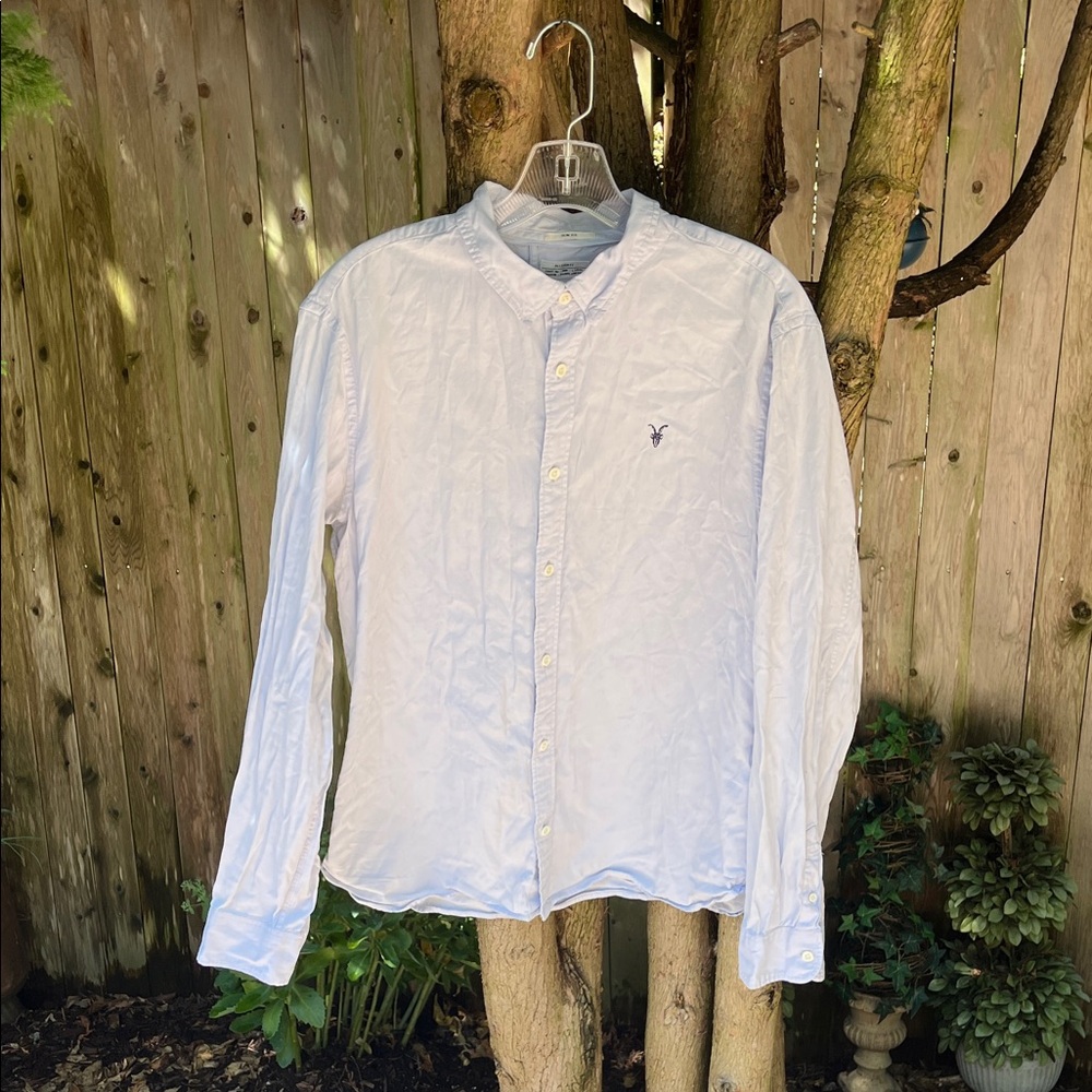 Light Blue All Saints Button-Down Shirt